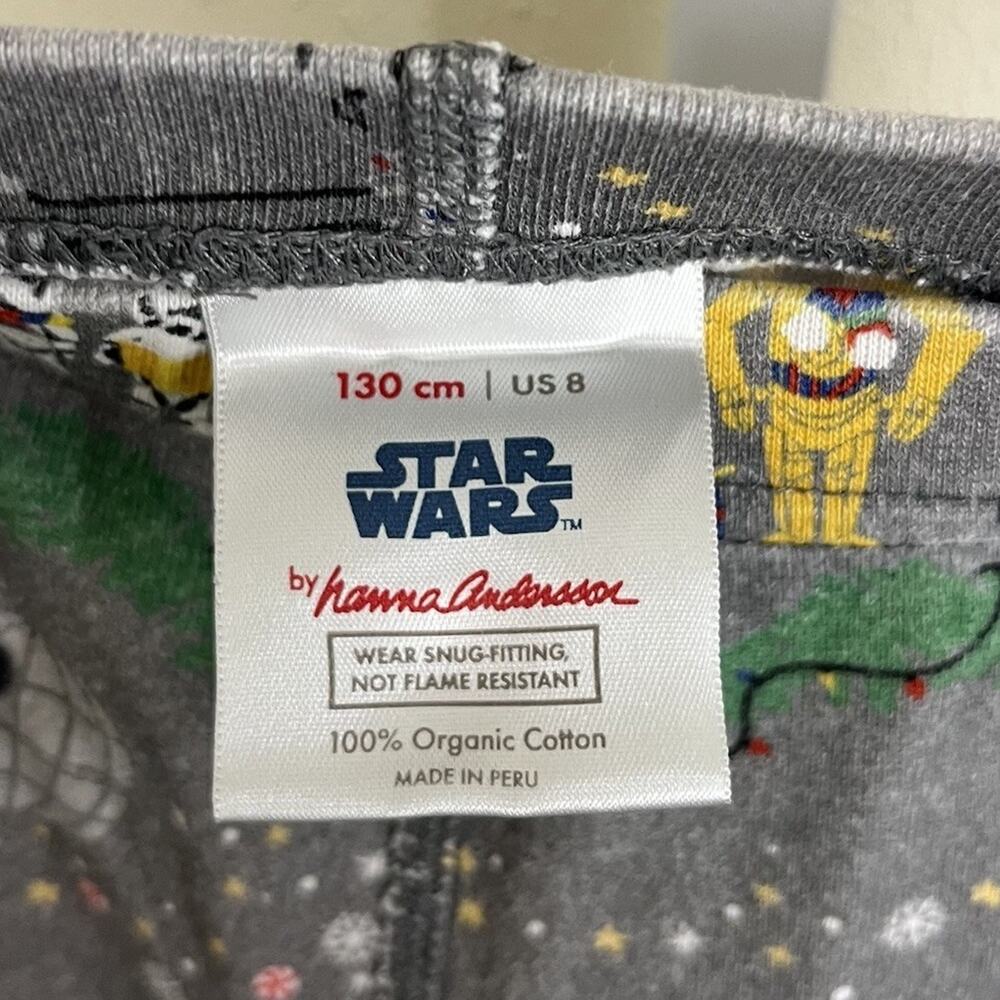 Hanna Andersson Star Wars Holiday Long John Pajama Set Kids 8 130 Darth Vader - Picture 9 of 9